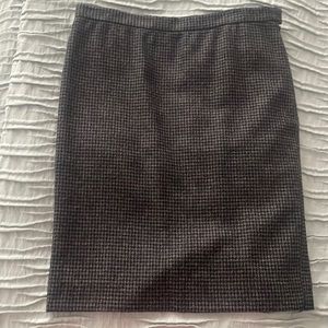 Vintage Houndstooth Wool Skirt